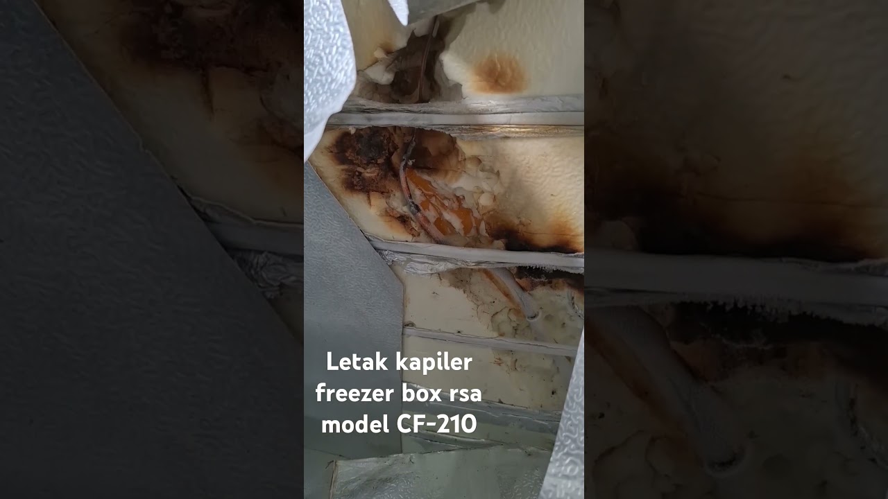 Letak pipa kapiler freezer box RSA CF-210 