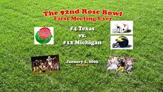 2005 Rose Bowl (Texas v Michigan) One Hour