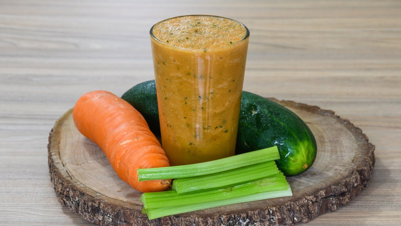 Jugo de ZANAHORIA, PEPINO Y APIO para PERDER PESO 🥕🥒🥬 ideal para