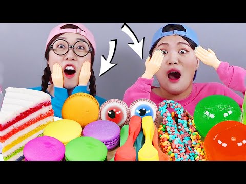 果冻糖果甜点赛跑挑战多纳 DONA