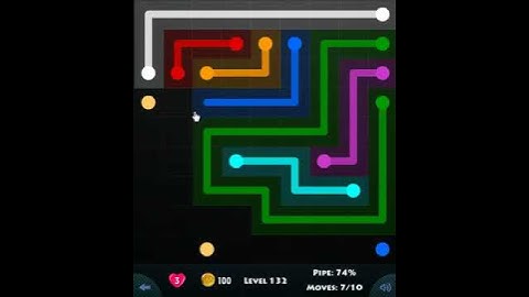 flow game facebook - basic pack level 132 Connect the dots