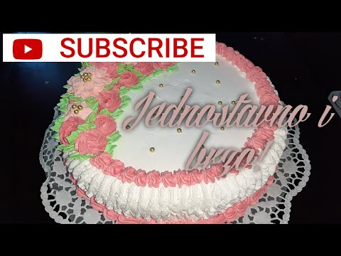 Video: Kako Ukrasiti Tortu Za 9. Svibnja