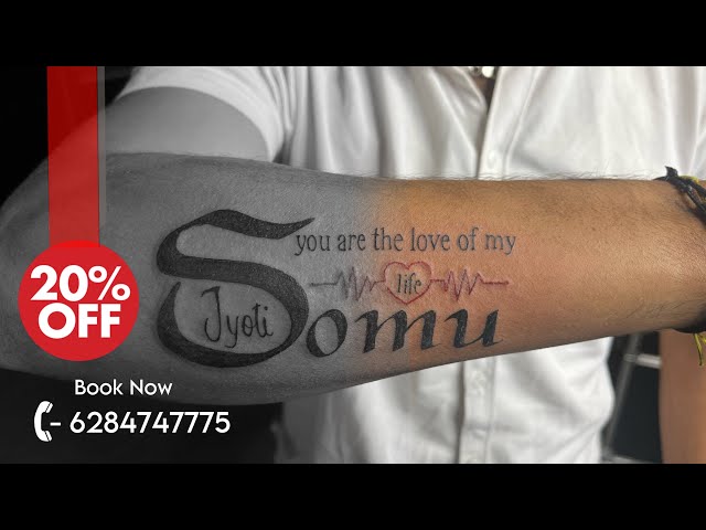 Write Name On Love Heartbeat Tattoo Image | Name tattoo on hand, Couple  name tattoos, Heartbeat tattoo with name