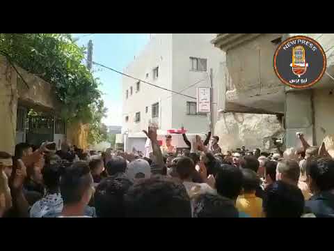 من أمام منزل الشهيد أحمد بني شمسه