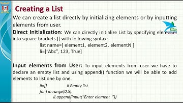 Unit 2 || Chapter 9 || Working with Lists in Python || Create and traverse List in Python || Part 1