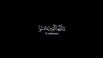 كرومة شاشه سوداء بصوت الشيخ راشد الأركاني من سورة الأحزاب .