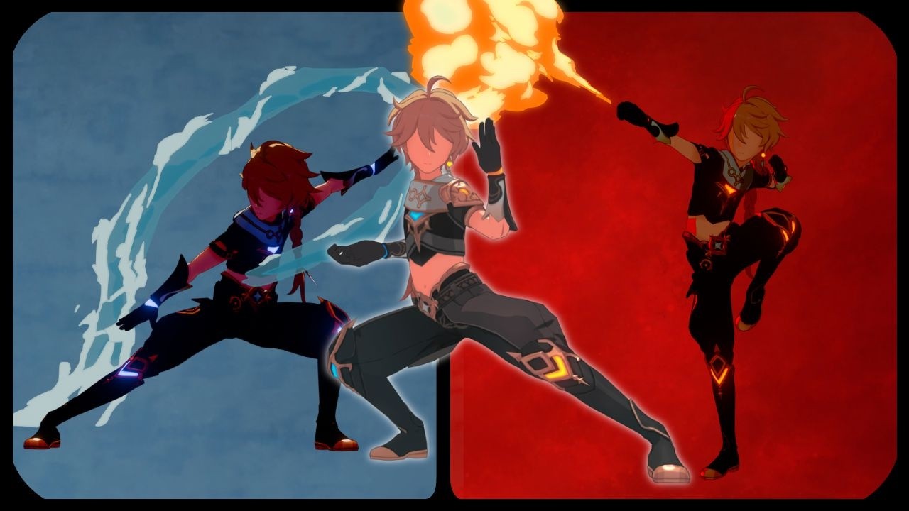 Aether Fire & Water Element Animation - YouTube