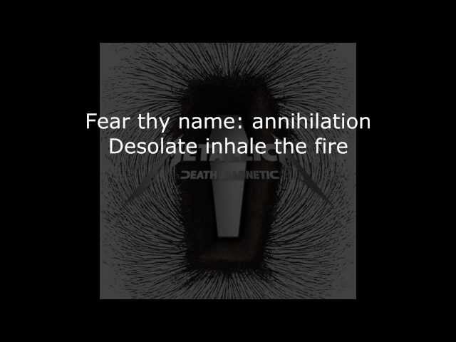 Metallica - My Apocalypse Lyrics (HD)