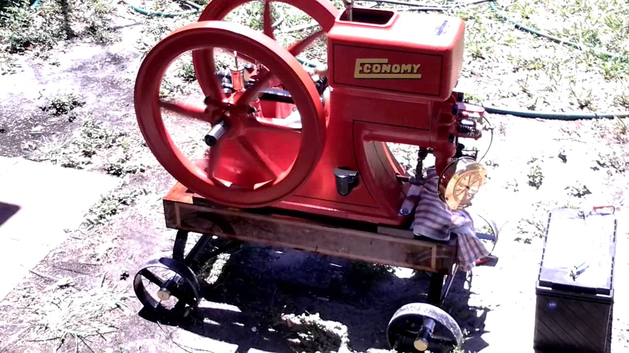 Hit & miss engine - YouTube