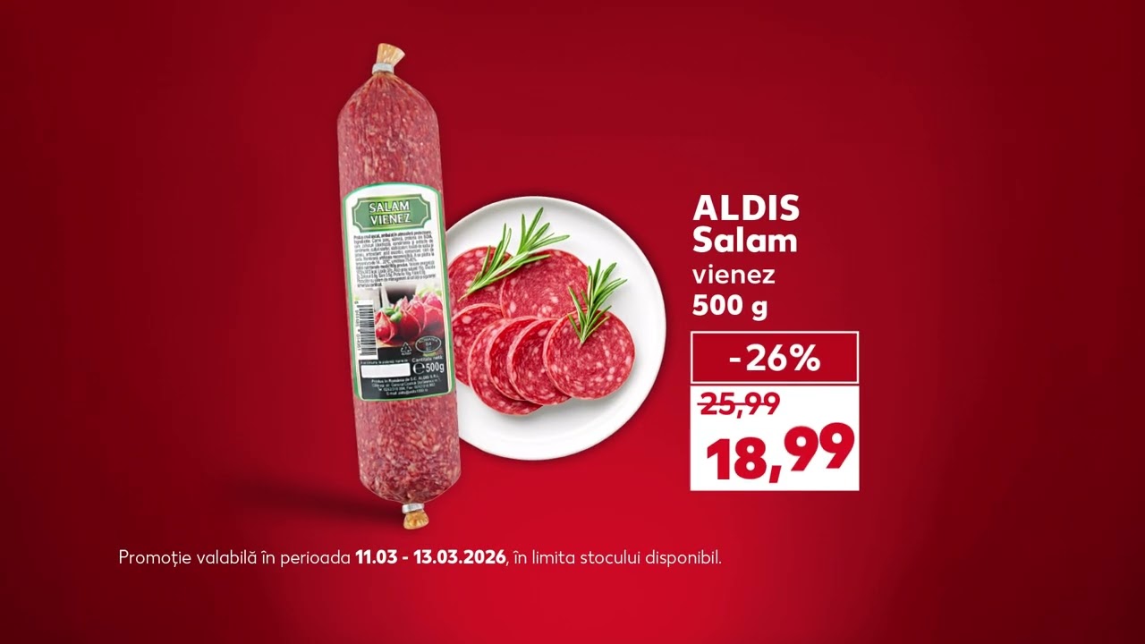 Ofertele Kaufland din 11-13 martie: banane, salam și bere #kaufland  #oferte