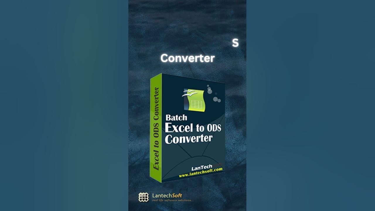 How to Convert Excel Files in ODS Files YouTube