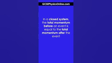 Conservation of Momentum Definition - GCSE Physics