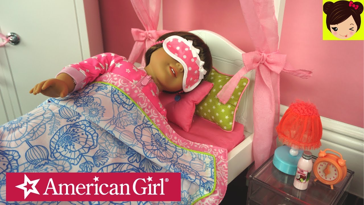 Rutina de la Noche con Muñeca American Girl - Tour de Closet y Accesorios - YouTube