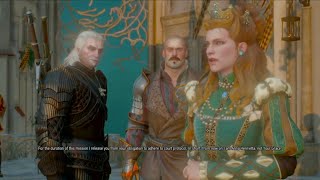 The Witcher 3 Geralt Reports to The Duchess Anna Henrietta