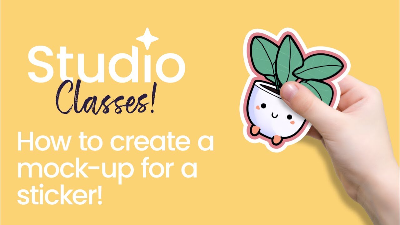 Vector Image Sticker Muse Tutorial Video Studio Tutorial: How To Create A Mock-Up For A Sticker! 🤩 - YouTube