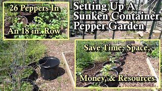 How to Setup a Sunken Container Garden for Peppers &amp; Other Plants: Save Money, Resources, &amp; Space!