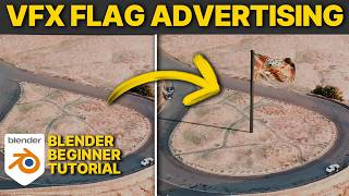 How to create CGI Flag Animation Ads using VFX in Blender | Blender Beginner VFX Tutorial
