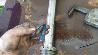 How to rebuild a hydraulic ram with marrying wire(4)