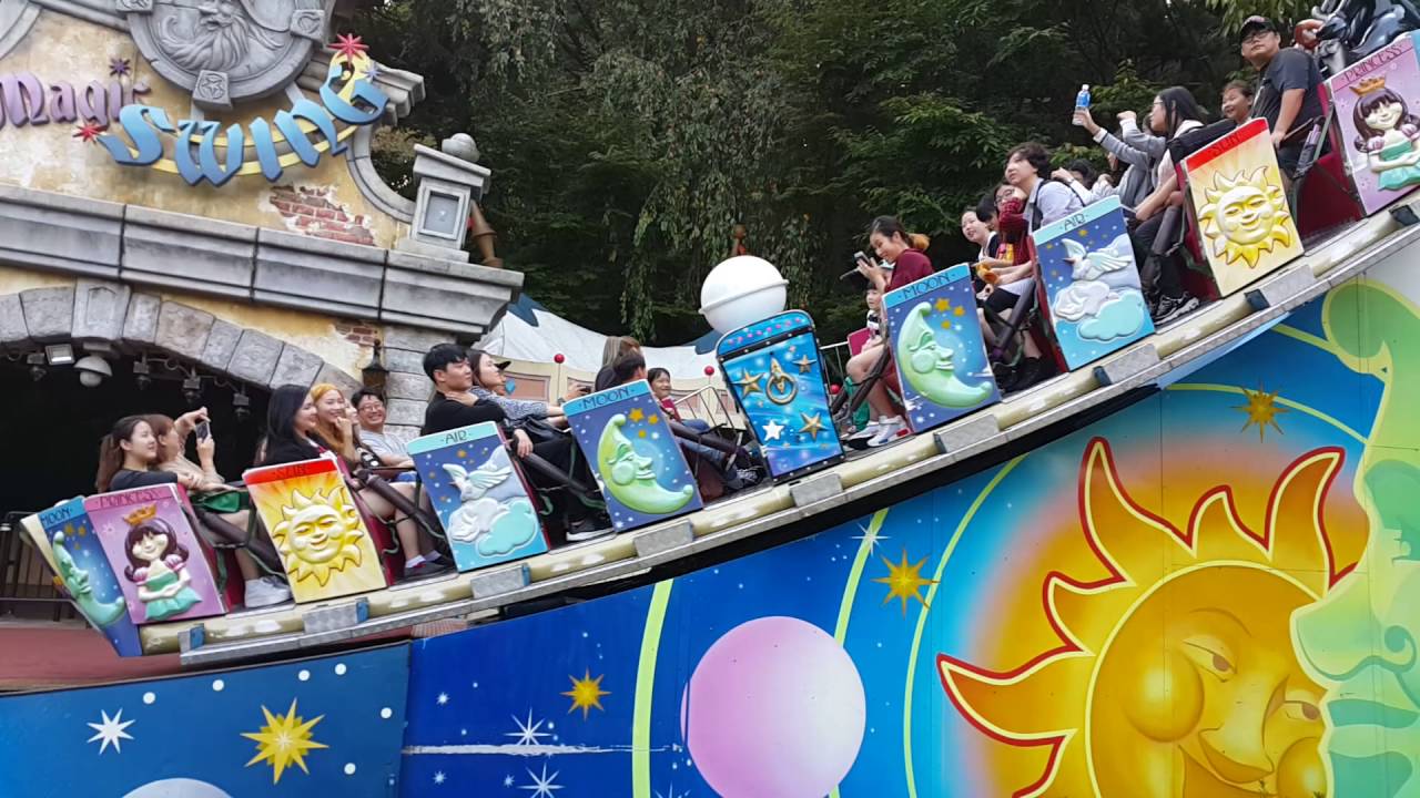 바카바카 - 에버랜드 놀이기구 매직스윙 즐기기