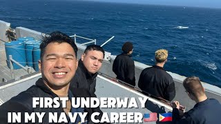 Filipino U.S NAVY🇵🇭🇺🇸 “My first Underway in my Navy Career” *dumaan kami sa Pacific Ocean* 😱😶‍🌫️