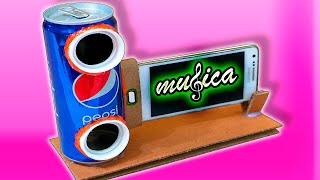 FREE !! Mobile phone speakers with soda can | GRATIS!! Altavoces para celulares con Lata de refresco