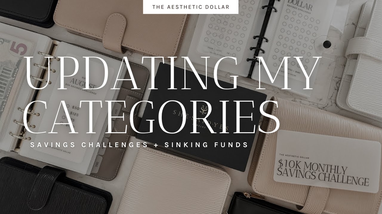 Changing My Cash Envelopes | New Designs for Savings Challenges | Shop Update | Cash Envelopes