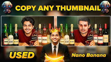Make professional THUMBNAILS with NANO BANANA 🍌 Ai  I Just in 2 Minutes