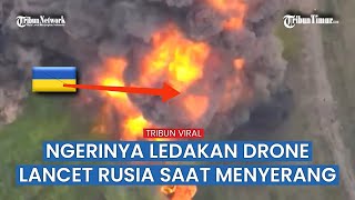 Drone Lancet Rusia ‘Lancet-3’ Hancurkan Kendaraan Tempur MLRS BM-21 ‘Grad’ Militer Ukraina