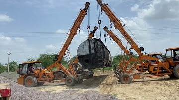 40 ton tank unload by 4 ACE hydra 14XW and 15 ton farana