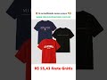 Kit 3 Camisetas Masculina 100% Algodão Premium Verão Casual