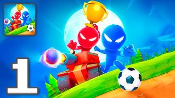 Stickman Party 2 3 4 Mini Games - Gameplay Walkthrough Part 1 - Tutorial Games (iOS, Android)