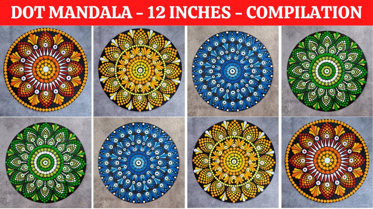 Dot mandala swooshes designs in 2023