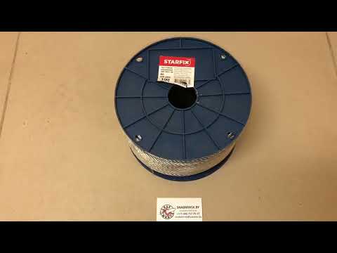 Трос стальной, оцинкованный М5 DIN 3055 (бухта 100 м) STARFIX, Артикул: SMP-53675-100