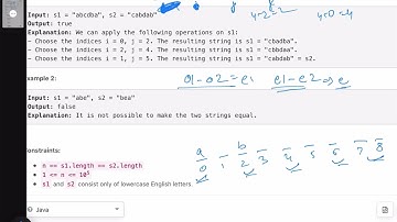 Leetcode BiWeekly contest 112 - Medium - Check if Strings Can be Made Equal With Operations II