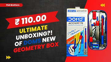 Best Doms Geometry Box in India | Most Selling Pencil box in 2022 | Accumate | P&D Brothers 🔥🔥