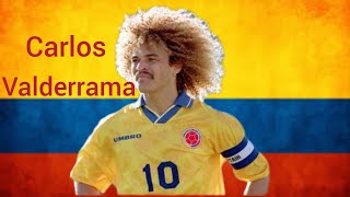 اسطورة الكرة الكولومبية كارلوس فالديراما  carlos valderrama