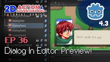 NPC Part VIII Dialog Editor Interaction // E36 // Make a 2D Action & Adventure RPG in Godot 4