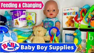 Baby Born Soft Touch Boy Feeding & Changing! + Supplies You Need For A Baby Born Doll.