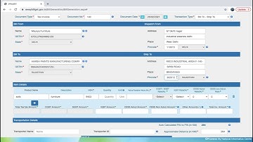 How to make an E-way bill? Invoice is from one place and delivery is at another place.