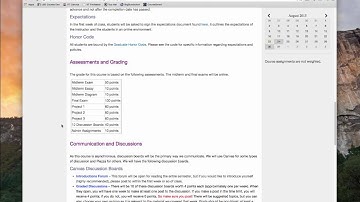 Syllabus Walkthrough