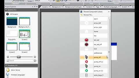 iX Developer Video 08 Add and configure Alarm Information Screens Them va cau hinh man hinh thong ti