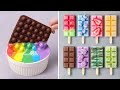 How to make rainbow cake decorating ideas  so yummy chocolate cake decorating tutorials
