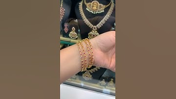 #beautiful #ruby #bangles #design 590/+ $ 2’4,2’6,2’8 to order 6304860418 @gayathriscollections5206