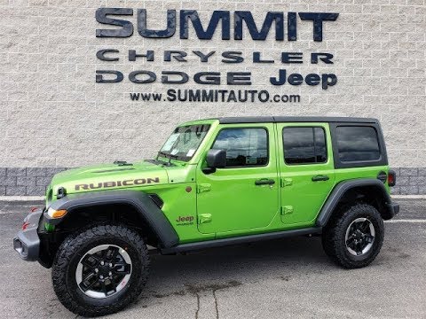 ALL NEW 2018 JEEP WRANGLER UNLIMITED 4 DOOR RUBICON MOJITO GREEN JL WALK  AROUND REVIEW SOLD! - YouTube