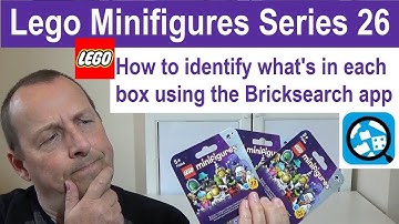 Lego Minifigures Series 26 - How to identify what is in each box by using the Bricksearch app