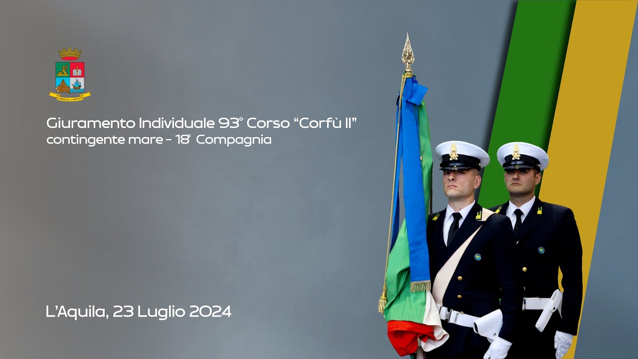 Giuramento Individuale - 93° Corso Corfù II