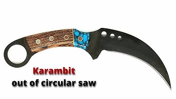 Knife making. Making a Karambit Knife From an Old Saw Blade. #knife #knifemaking