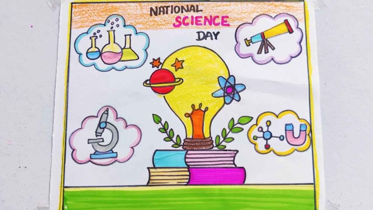 National science day drawing/science day poster drawing/science day drawing for compitition/science 