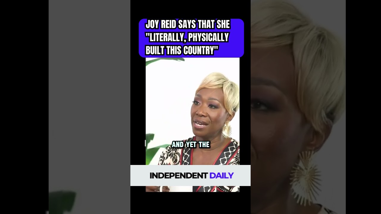 Joy Reid is infuriated that she has not received reparations
