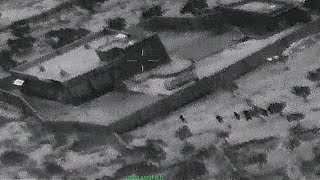 上空から潜伏先の建物を砲撃　バグダディ容疑者急襲の映像